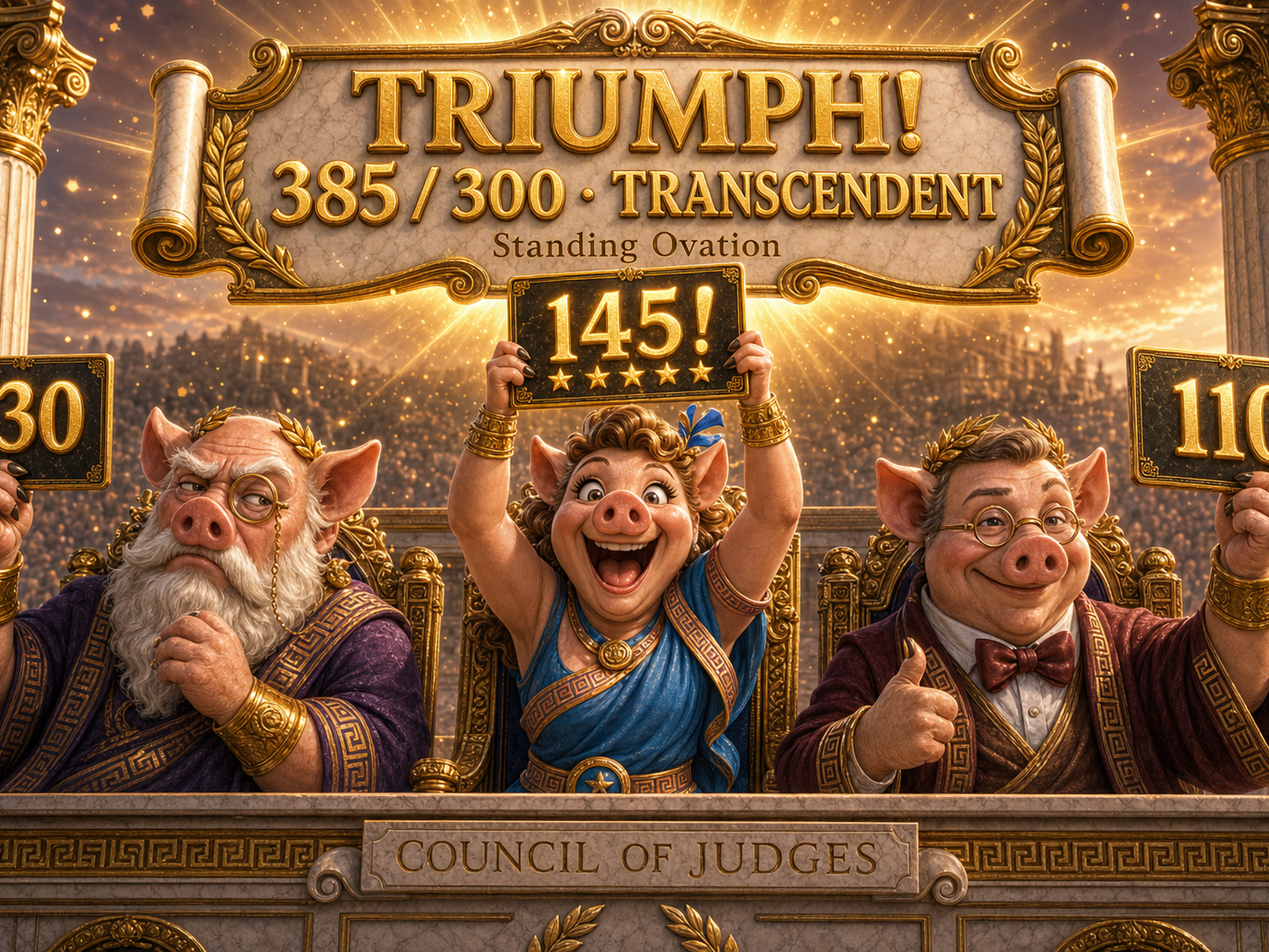Judges triumph
